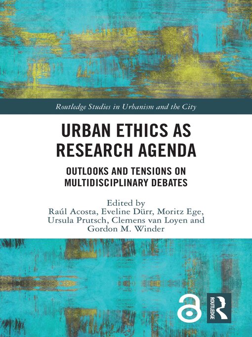 غلاف Urban Ethics as Research Agenda